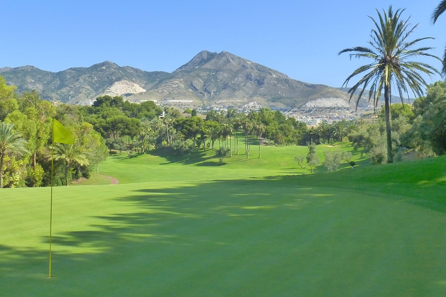 Hole-6-Golf-Torrequebrada-view-hole-18-clubhouse